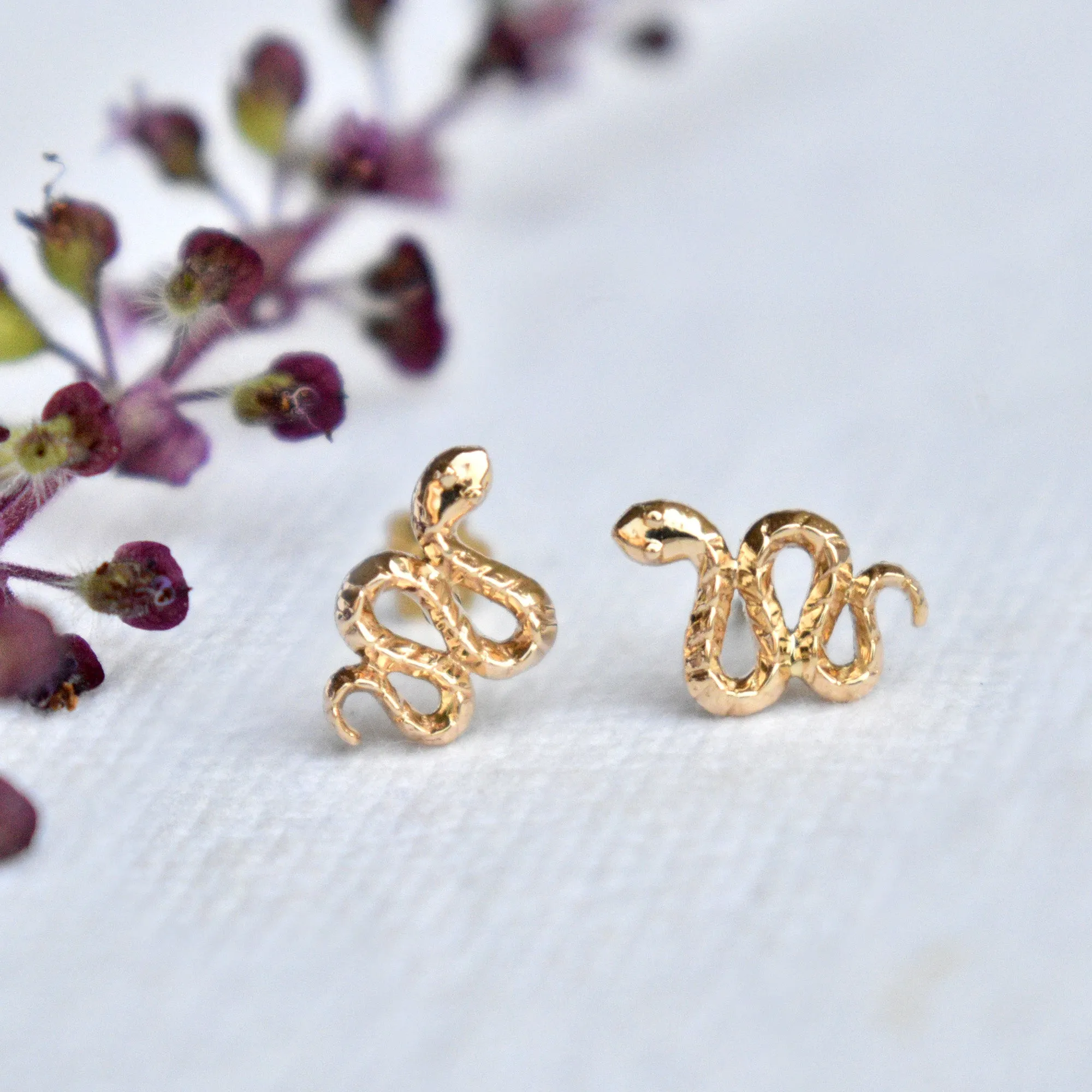Scaled Snake Earrings