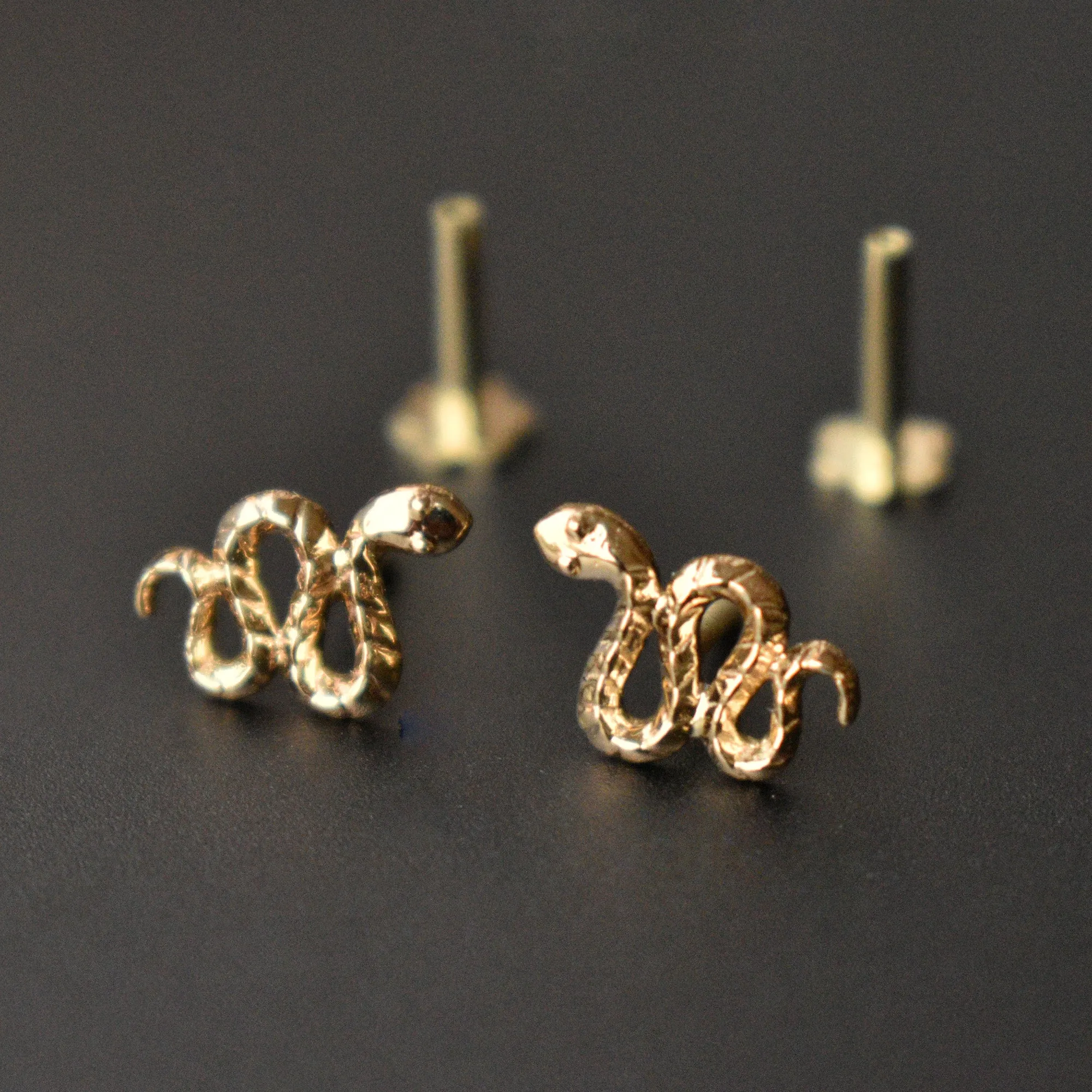Scaled Snake Earrings