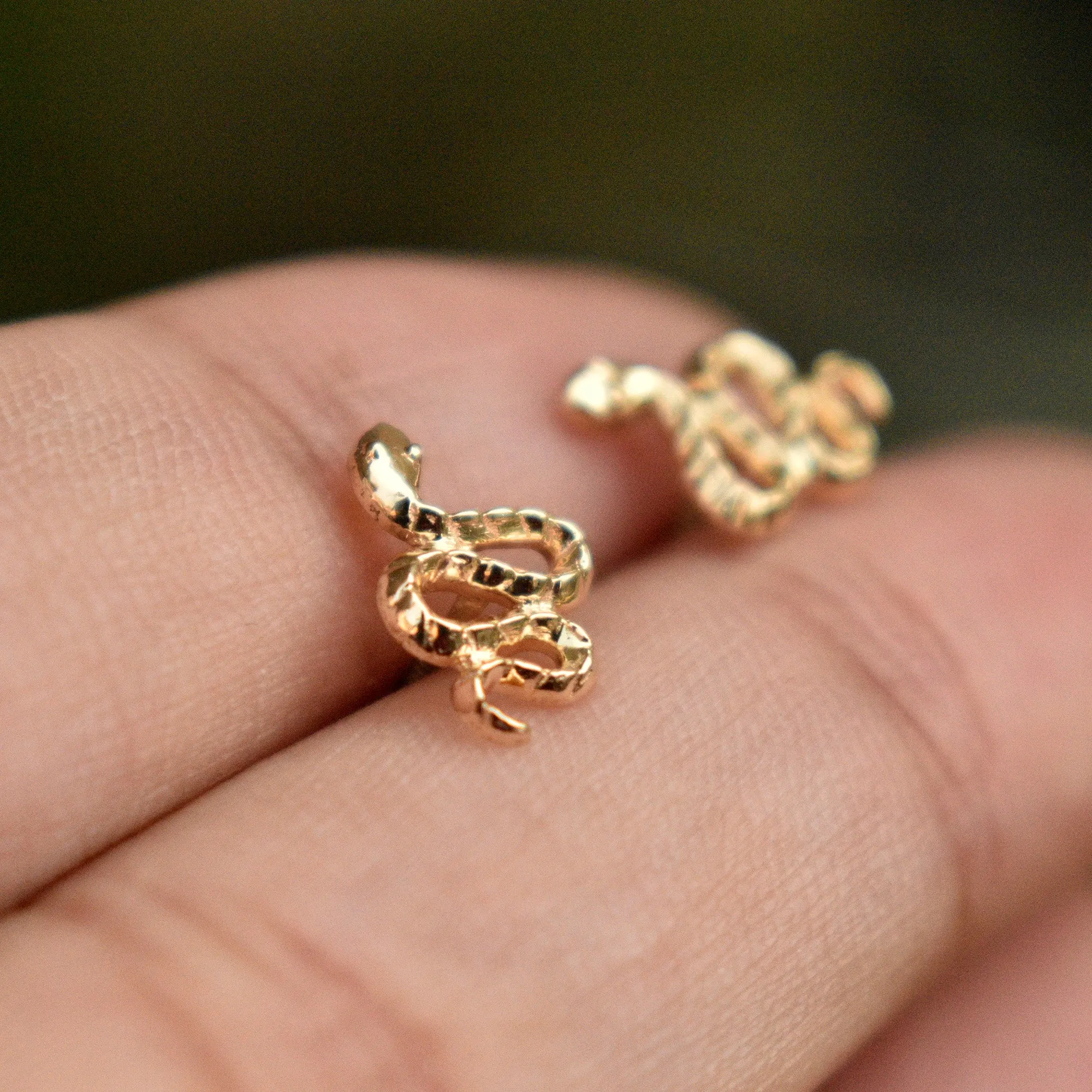 Scaled Snake Earrings