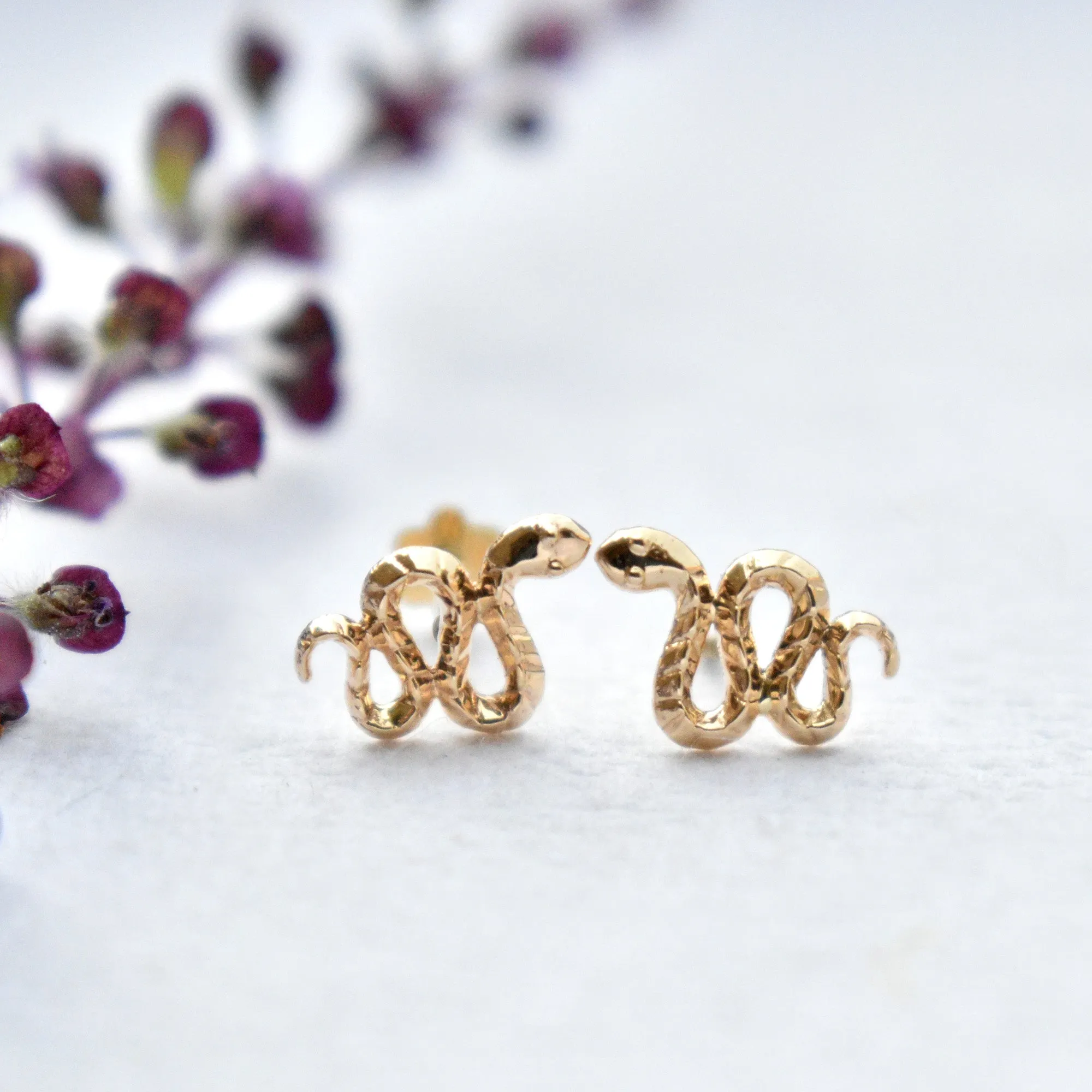 Scaled Snake Earrings
