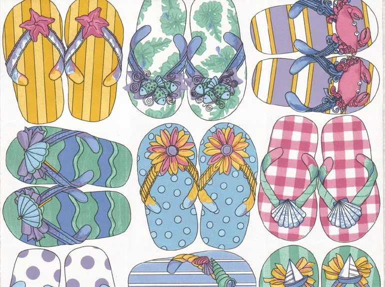 Shoes Beach Flip-Flops 50146 Wallpaper