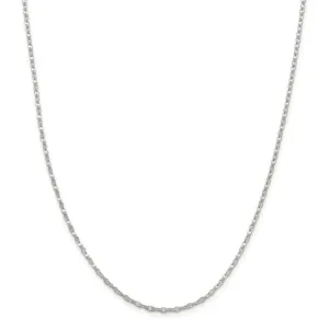 Silver Polished 2.25-mm Flat Anchor Link Chain