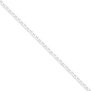 Silver Polished 3.00-mm Flat Anchor Chain