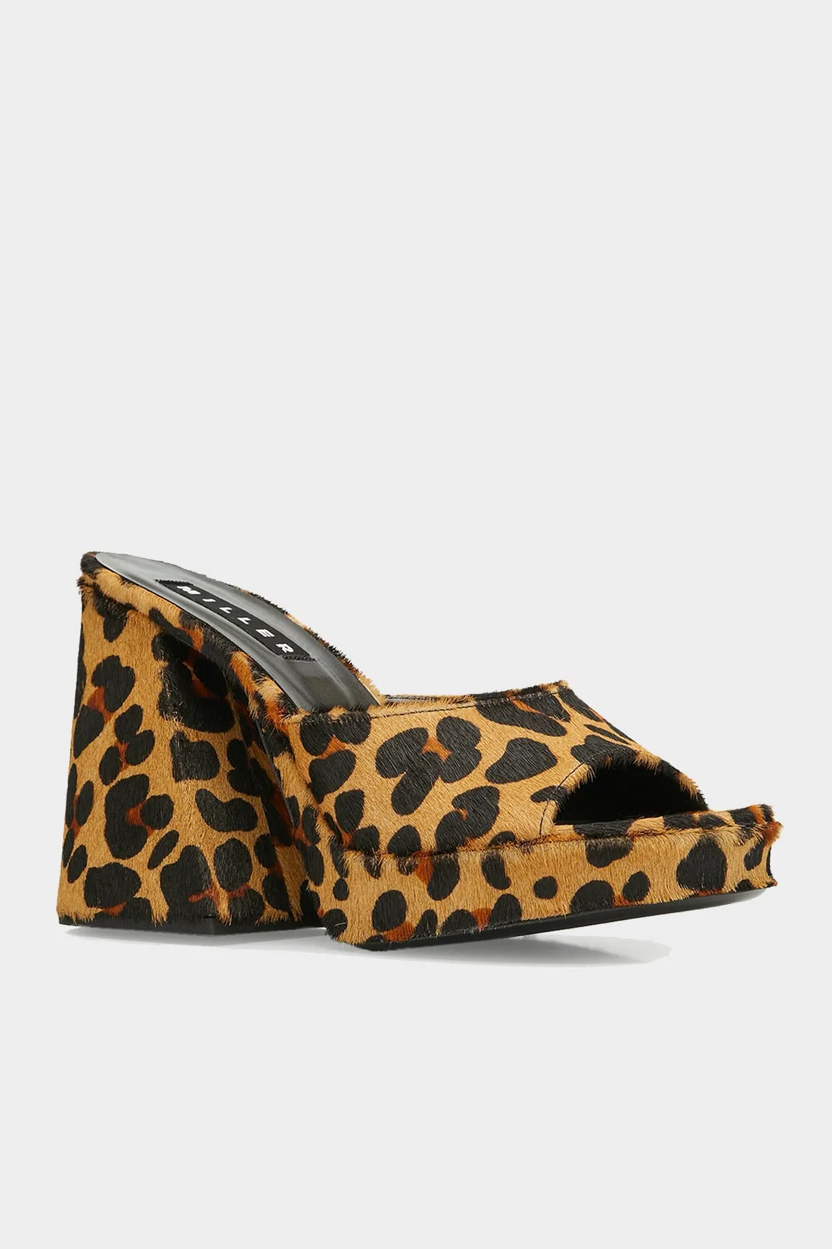 Slice Heel Platform in Cheetah Scramble