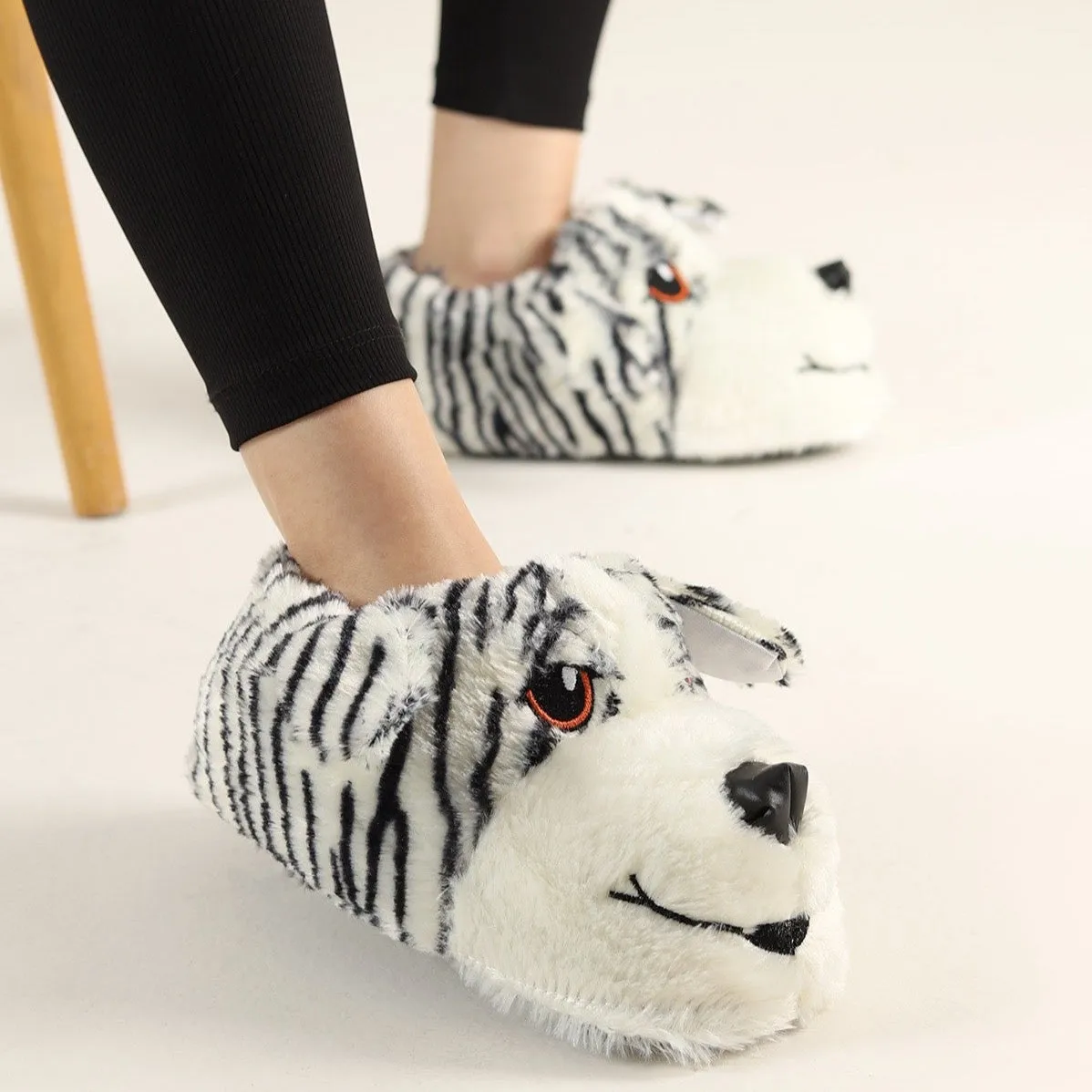 Slippers BLACK with Dog 30-35