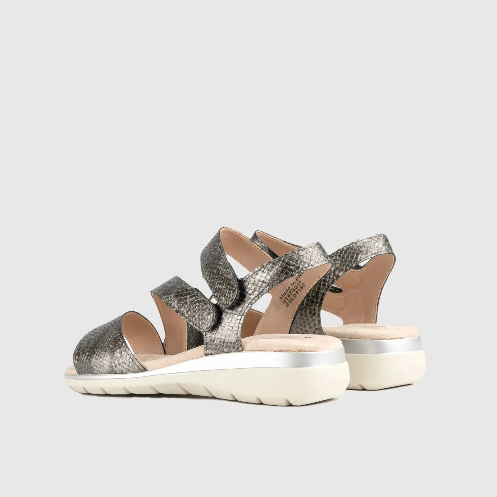 Soft Style Gillian Comfort Sandal Pewter 01162