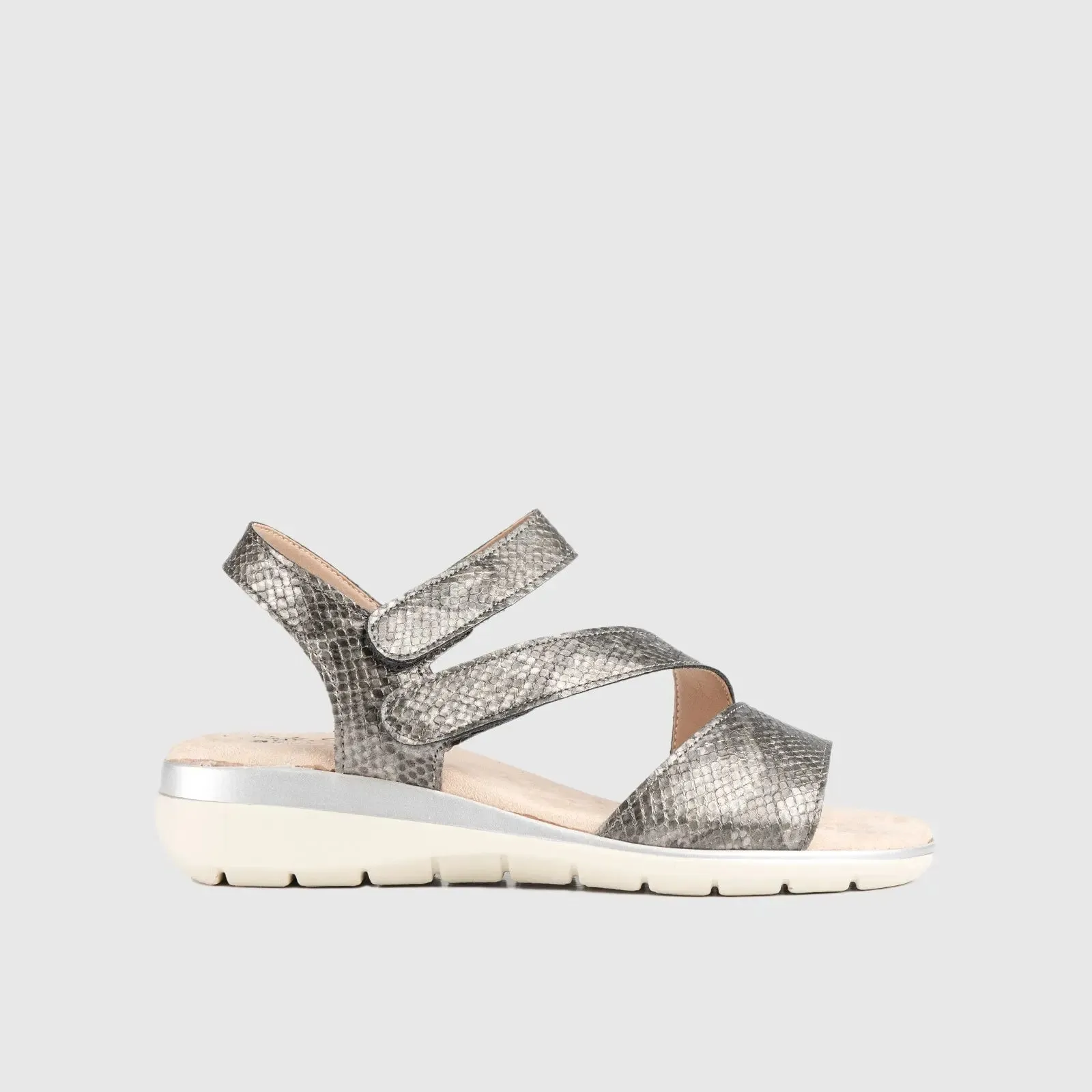 Soft Style Gillian Comfort Sandal Pewter 01162