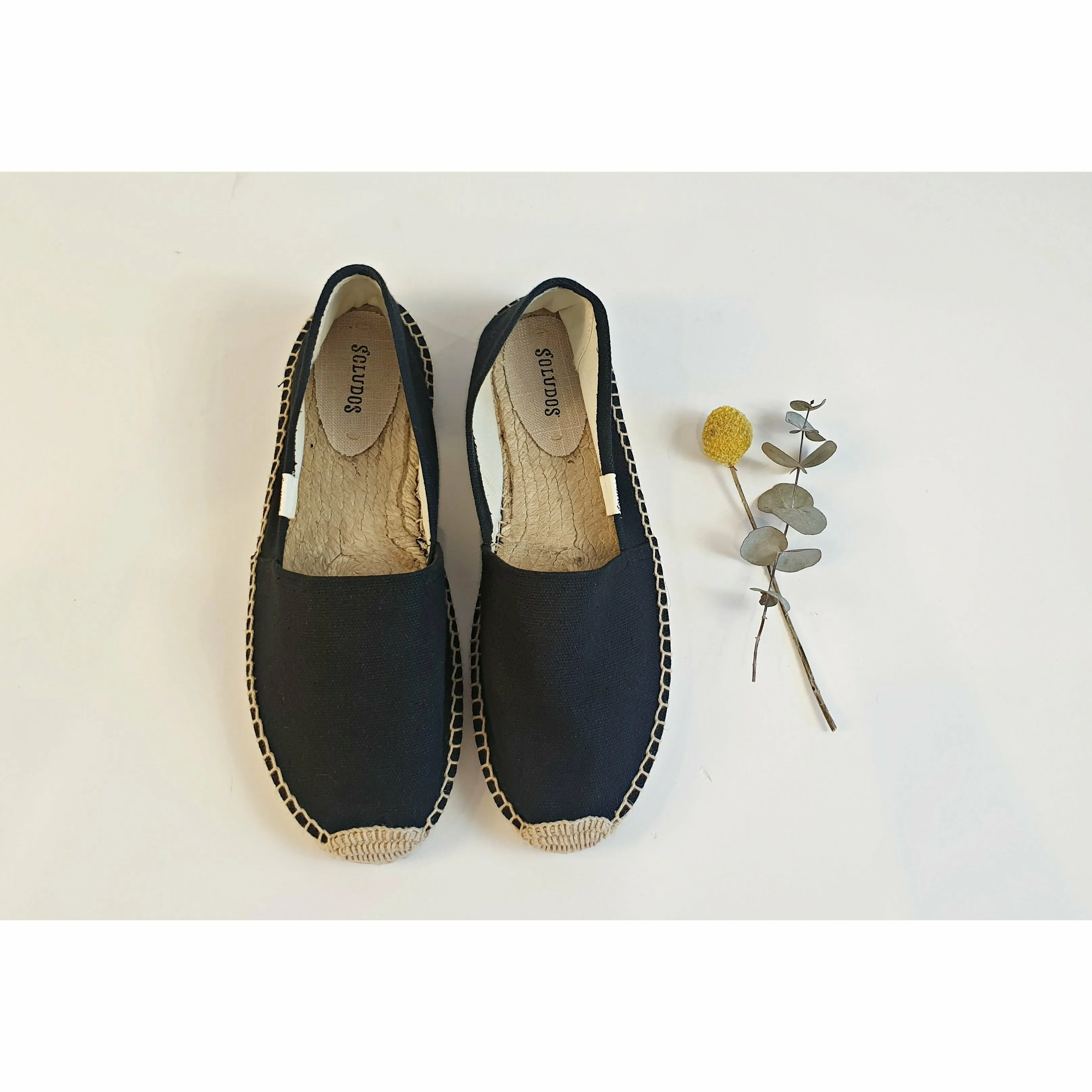 Soludos black espadrilles size 10