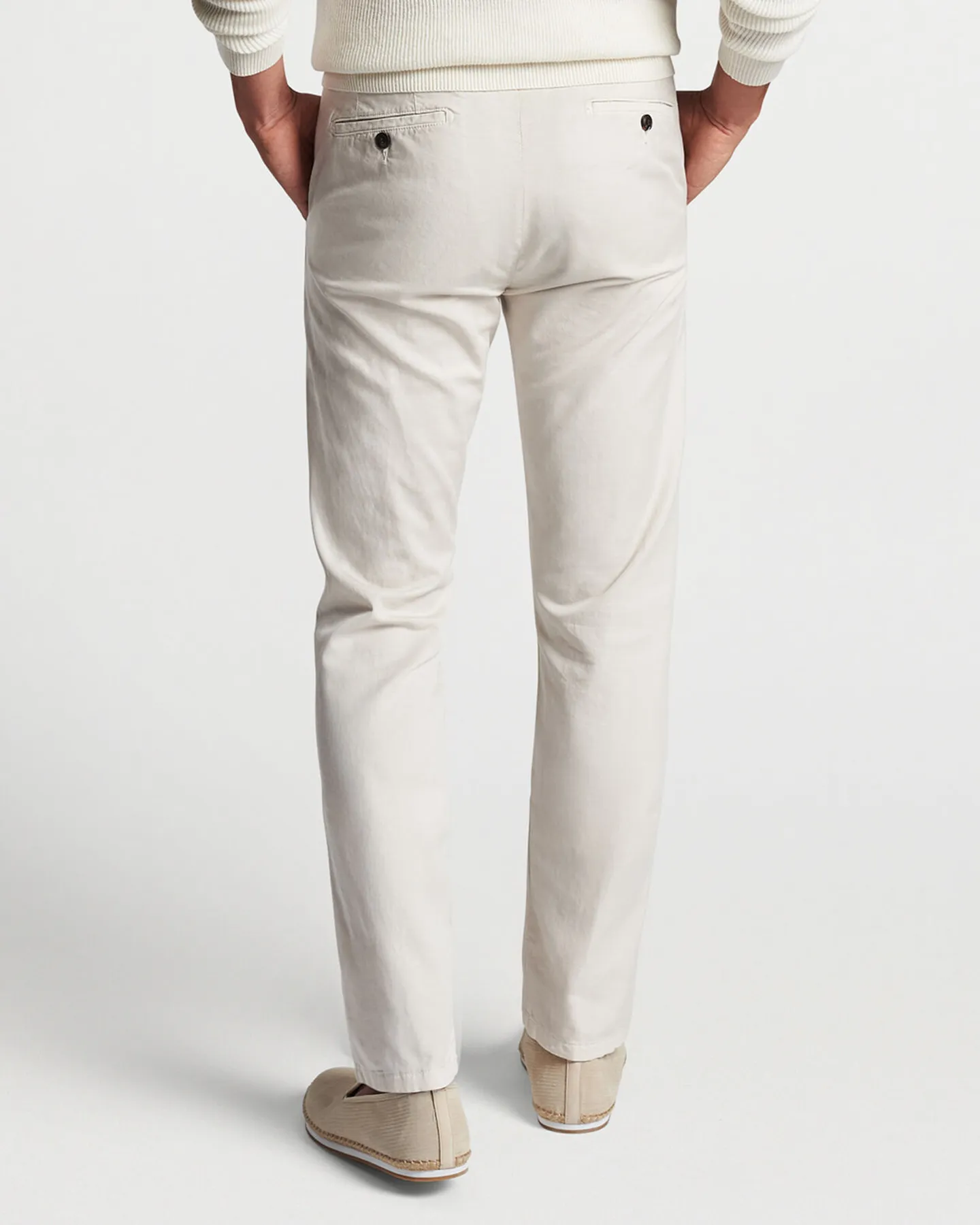 SOMERSET FLAT FRONT PANT - STONE