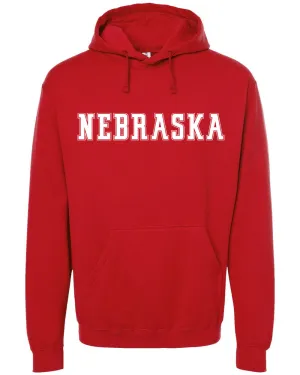Statement - Nebraska - Heather Midweight Hoodie Classic Red