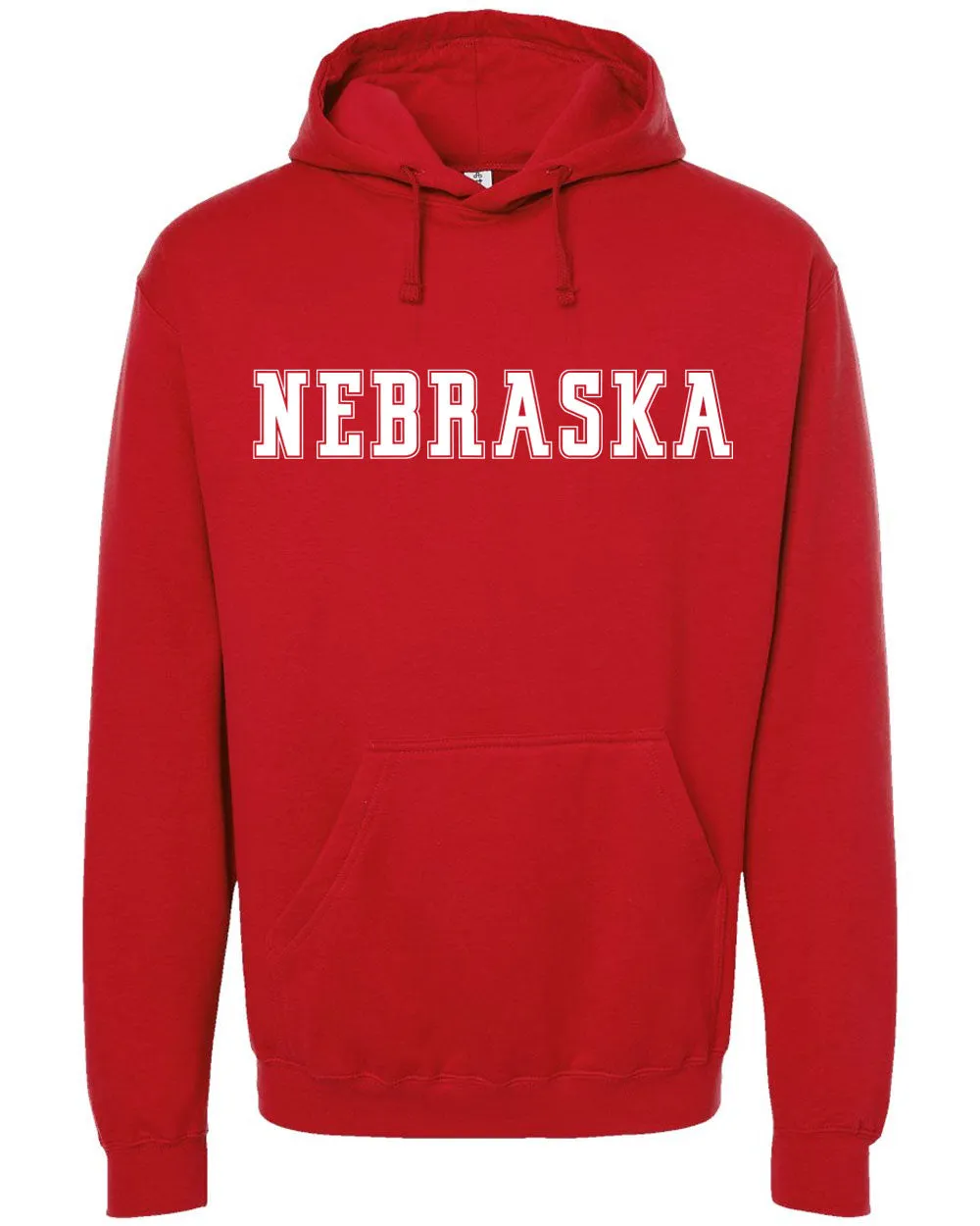 Statement - Nebraska - Heather Midweight Hoodie Classic Red