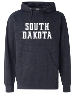 Statement - South Dakota - Heather Midweight Hoodie Classic Navy