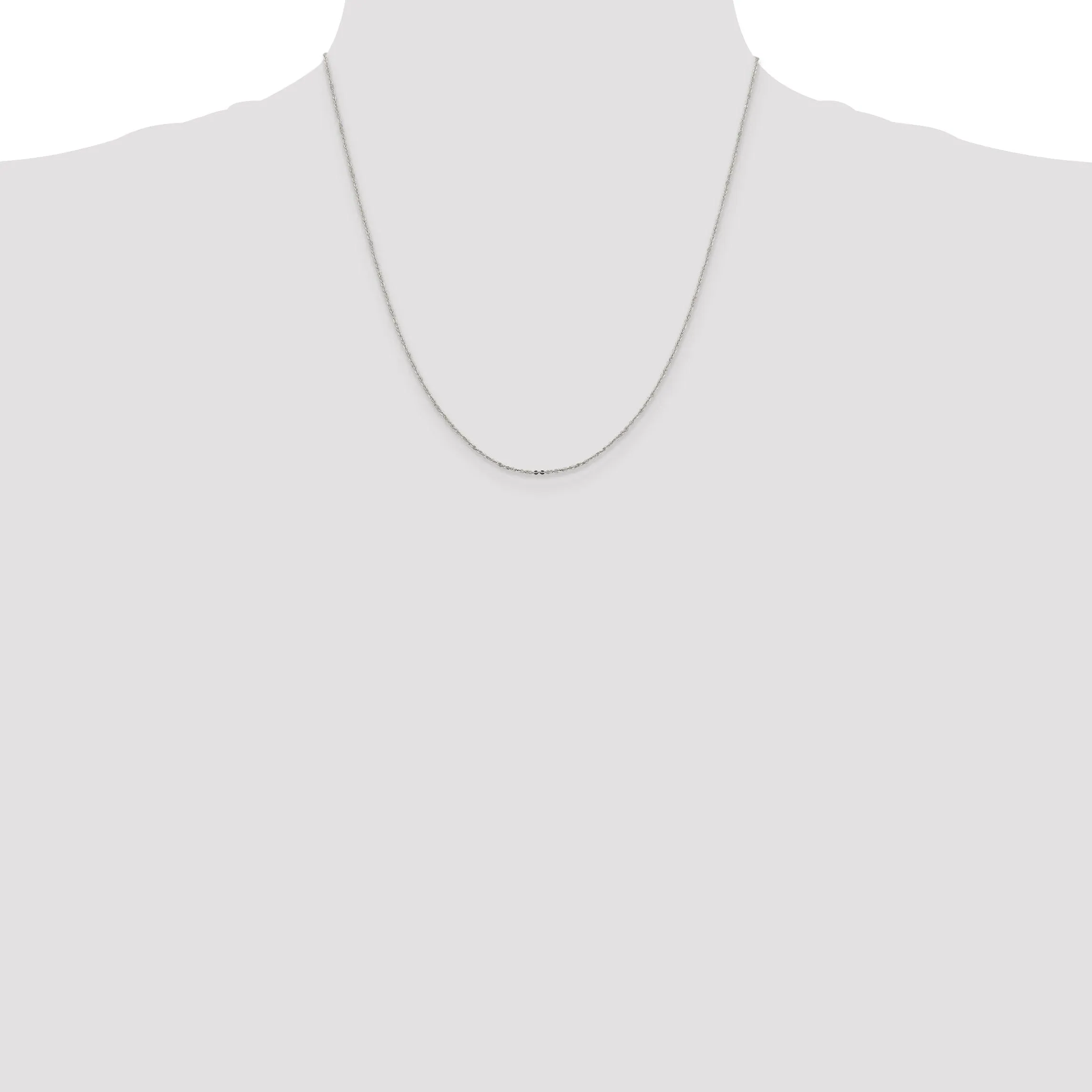 Sterling Silver 1.15-mm Flat Cable Chain