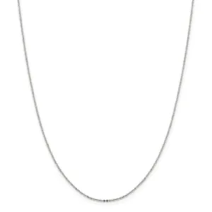 Sterling Silver 1.15-mm Flat Cable Chain