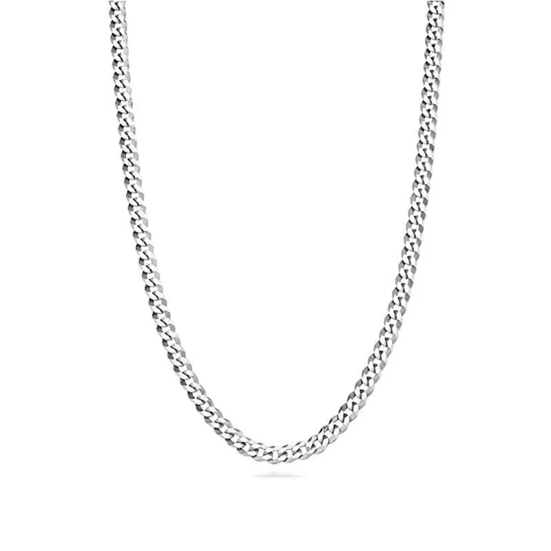 Sterling Silver 20" 3.8mm Curb Link Chain