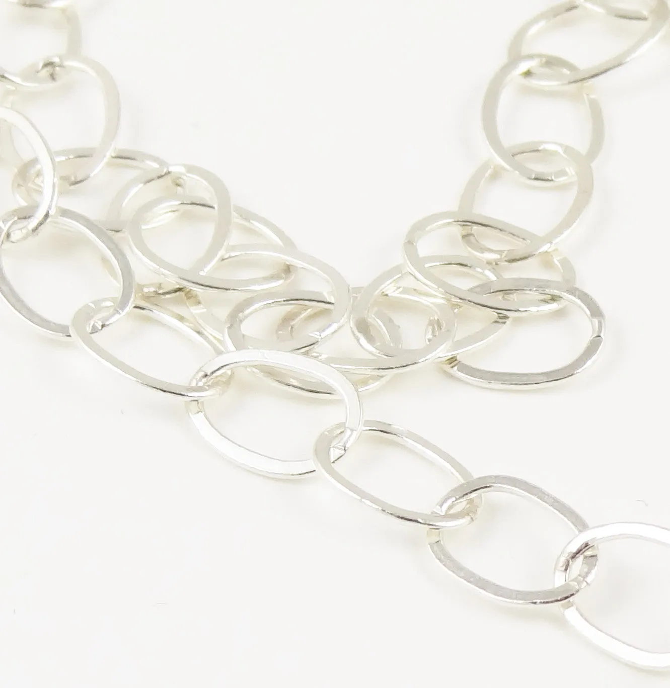 Sterling Silver Flat Oval Link Chain Eyeglass Necklace