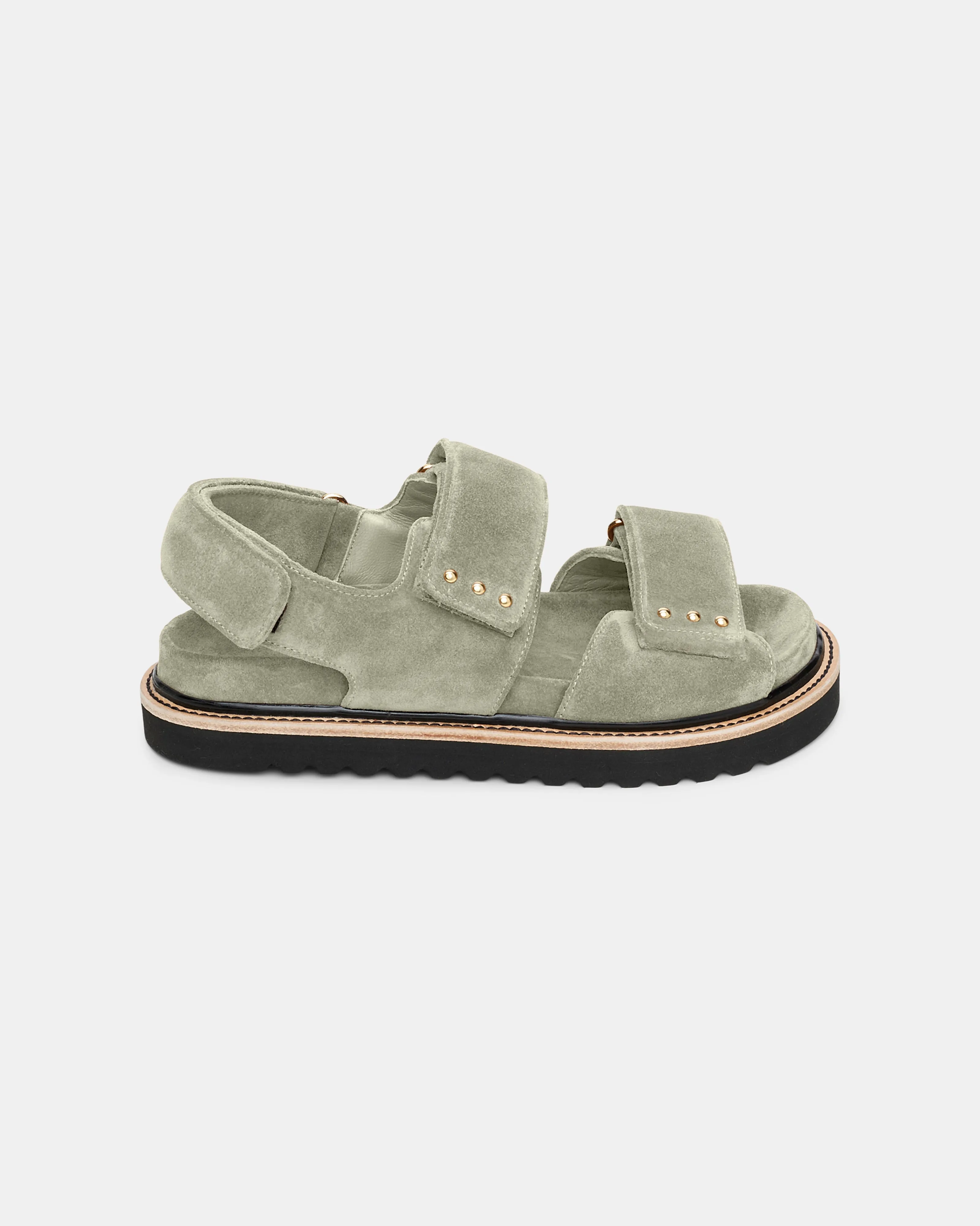 Suede Sensation Velcro Strap Sandals