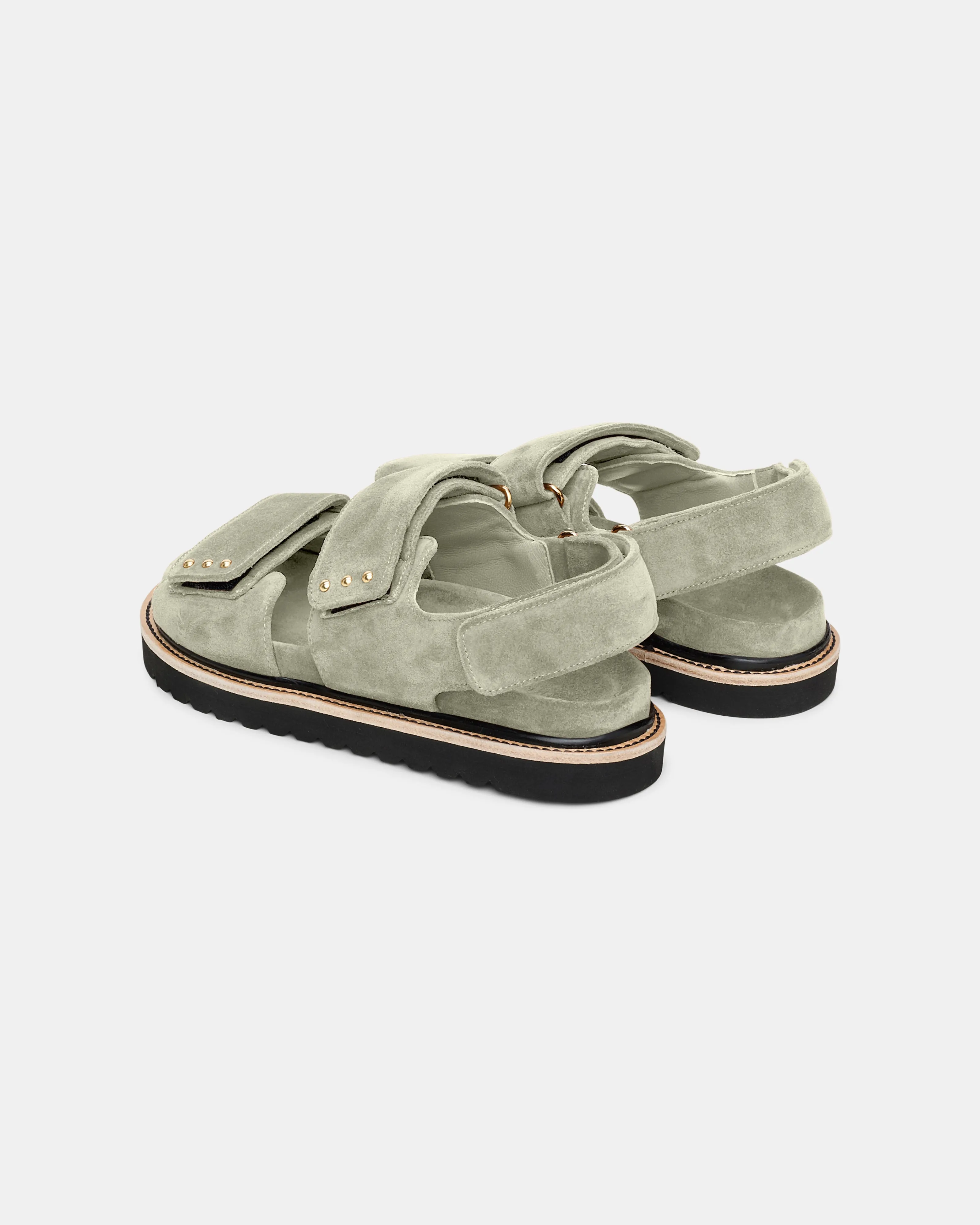 Suede Sensation Velcro Strap Sandals