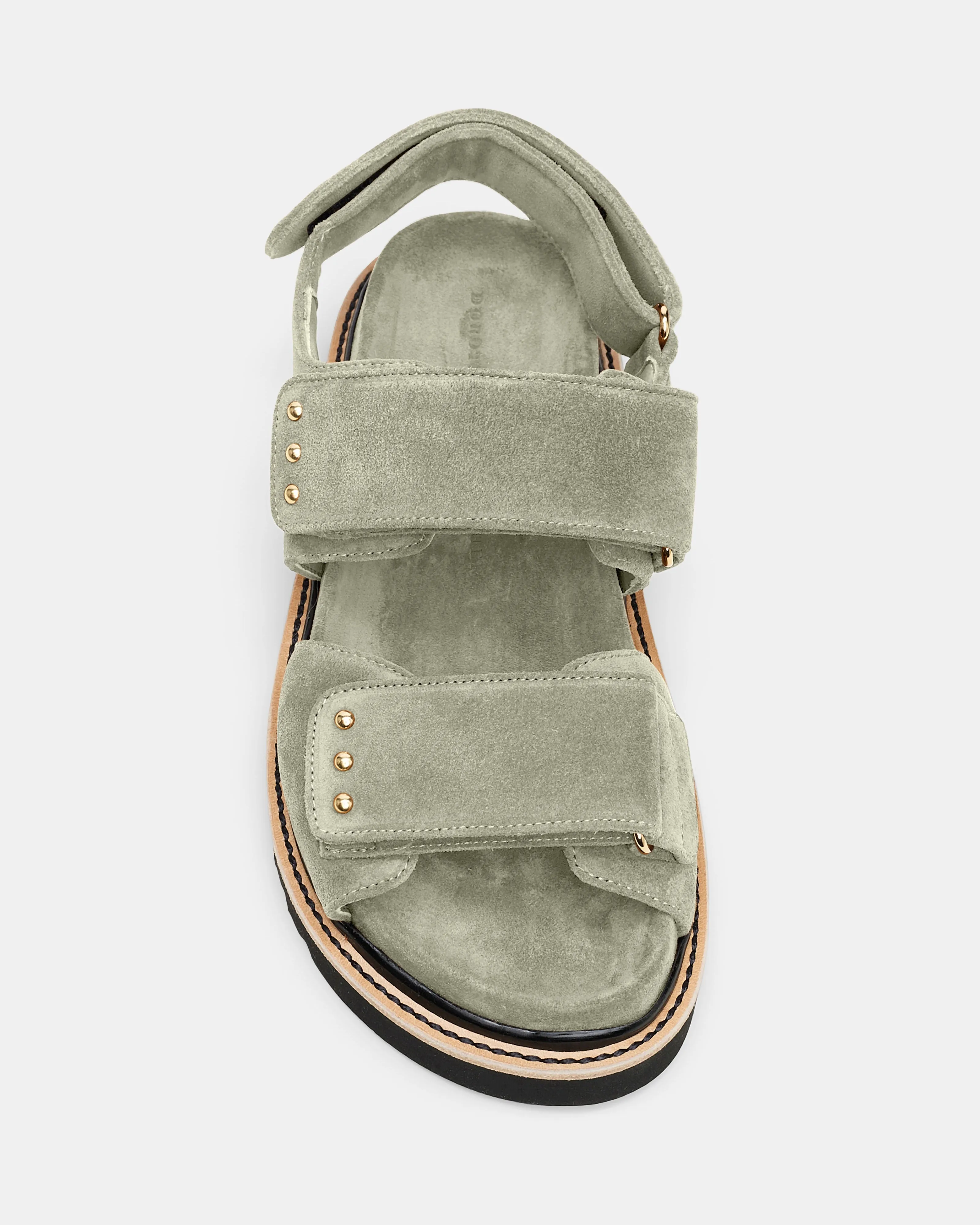 Suede Sensation Velcro Strap Sandals