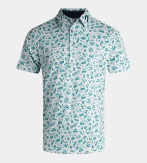 SUMMER BEACH POLO - TEAL