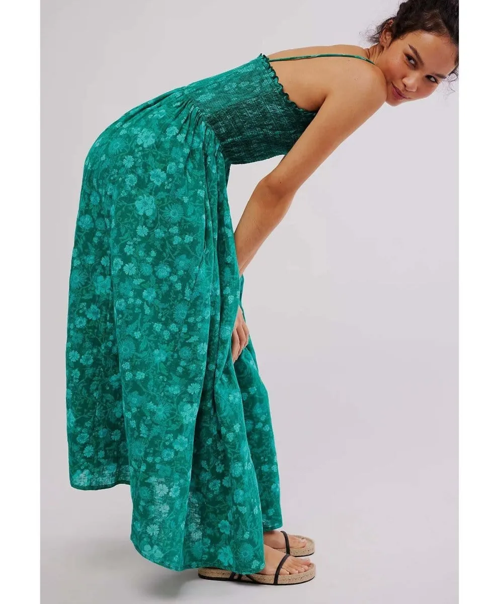 Sweet Nothings Midi Dress Green Print