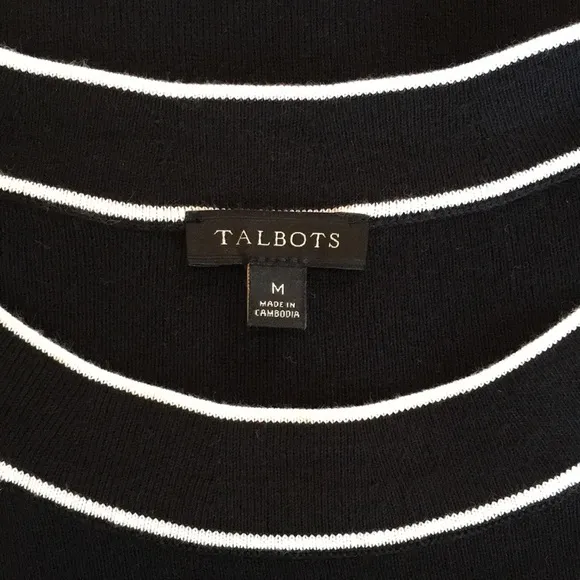 TALBOTS | COTTON BLEND SWEATER SHELL - TIPPED