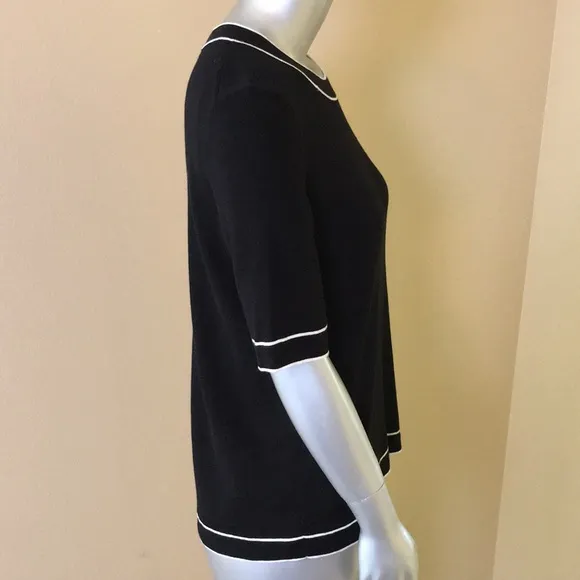 TALBOTS | COTTON BLEND SWEATER SHELL - TIPPED