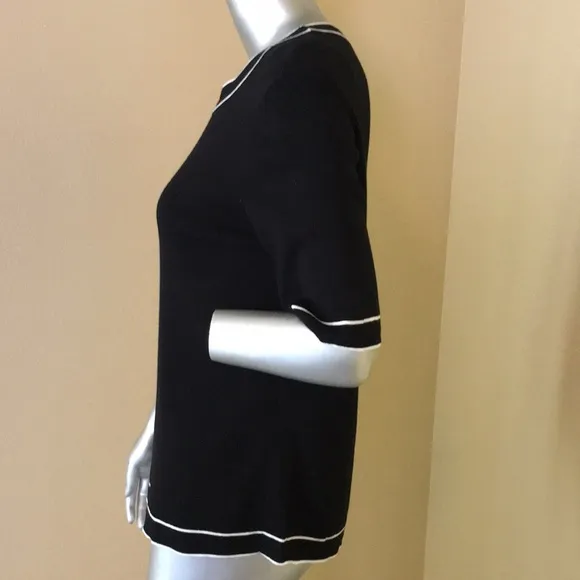 TALBOTS | COTTON BLEND SWEATER SHELL - TIPPED