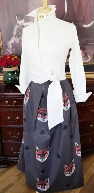 TALLY HO SKIRT IN GREIGE