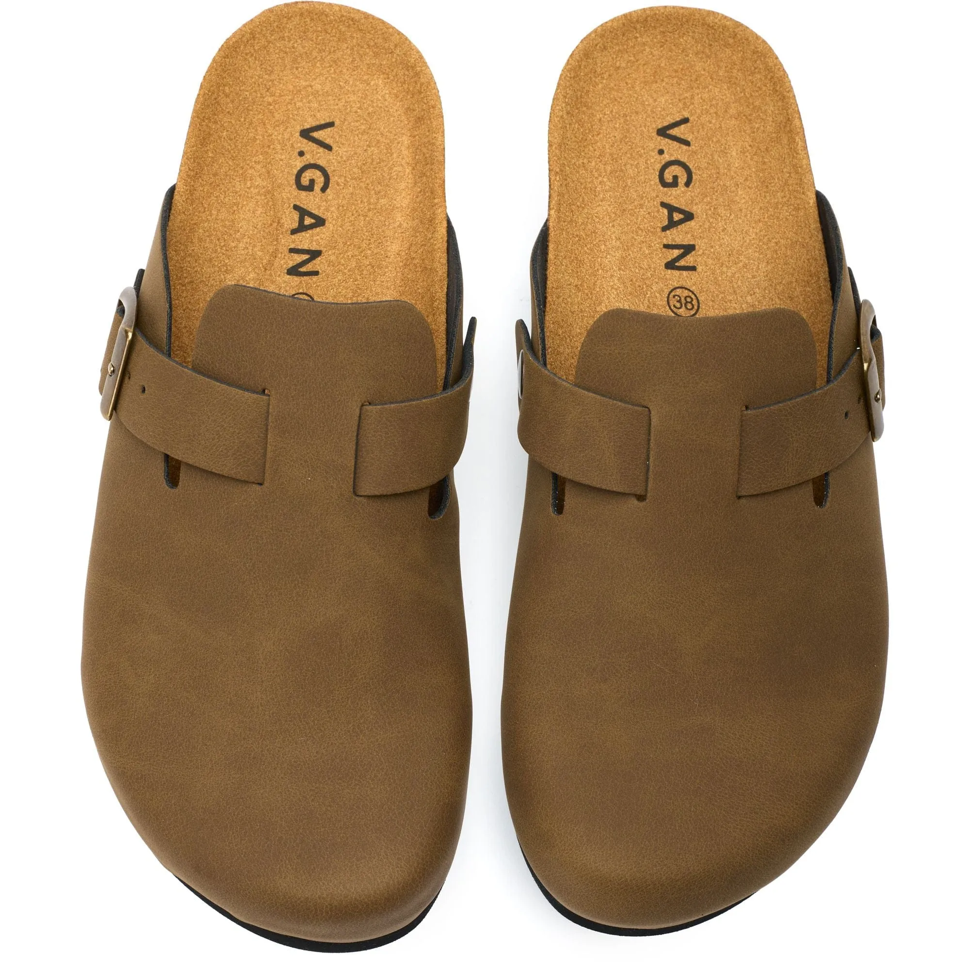 Taro Comfort Women's Vegan Footbed Slippers | Brown