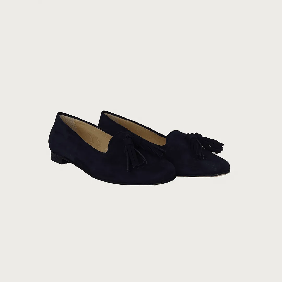 TASSEL NAVY SUEDE
