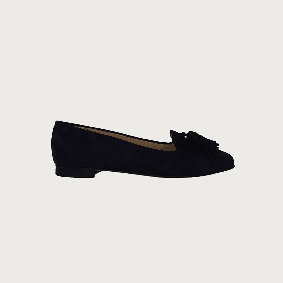 TASSEL NAVY SUEDE
