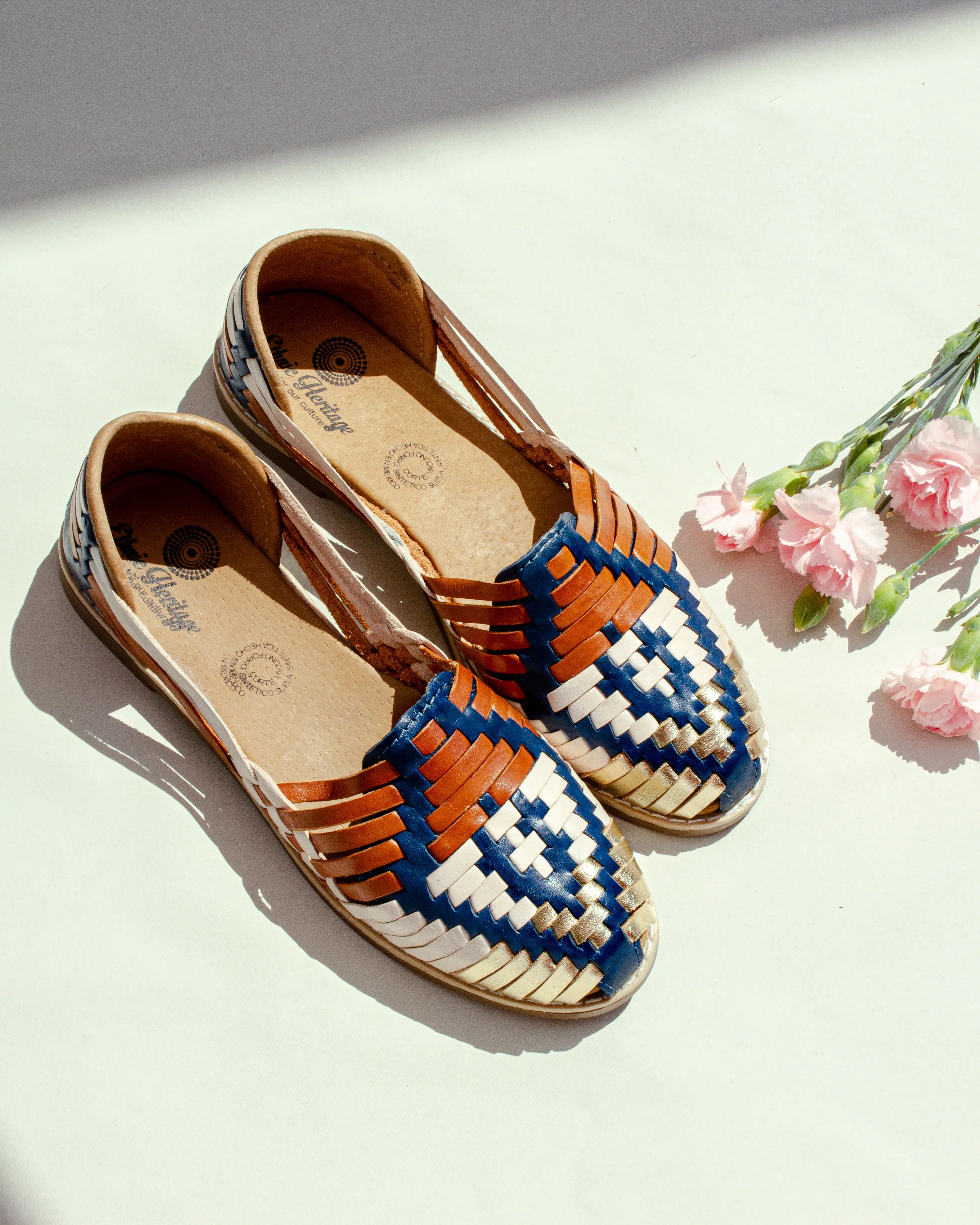 The Artesano Leather Huarache Flat Sandals