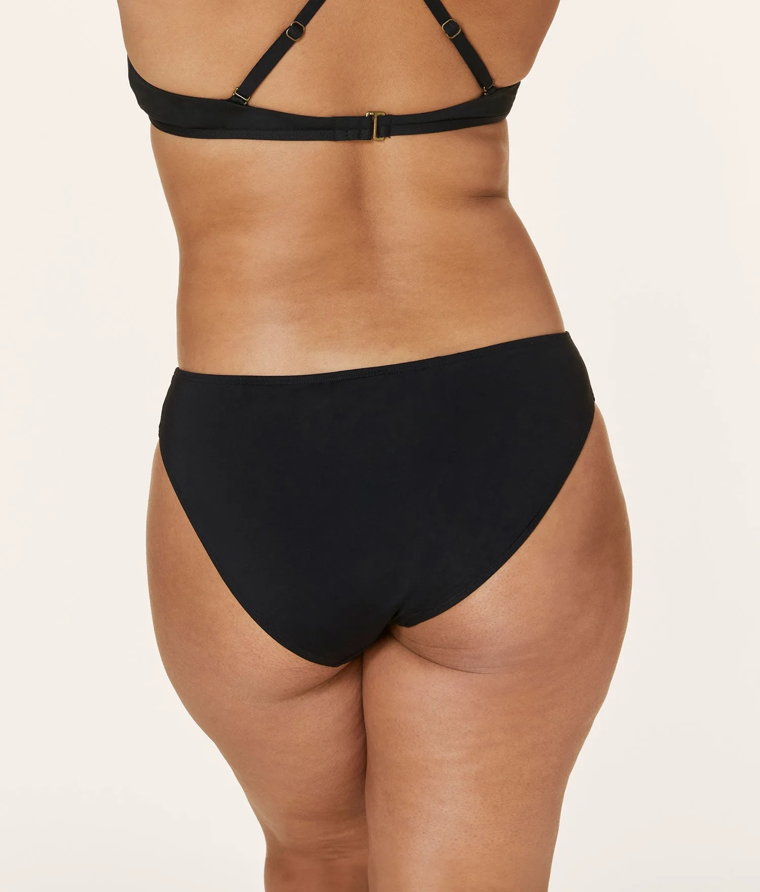 The Classic Bikini Bottom - Flat - Black