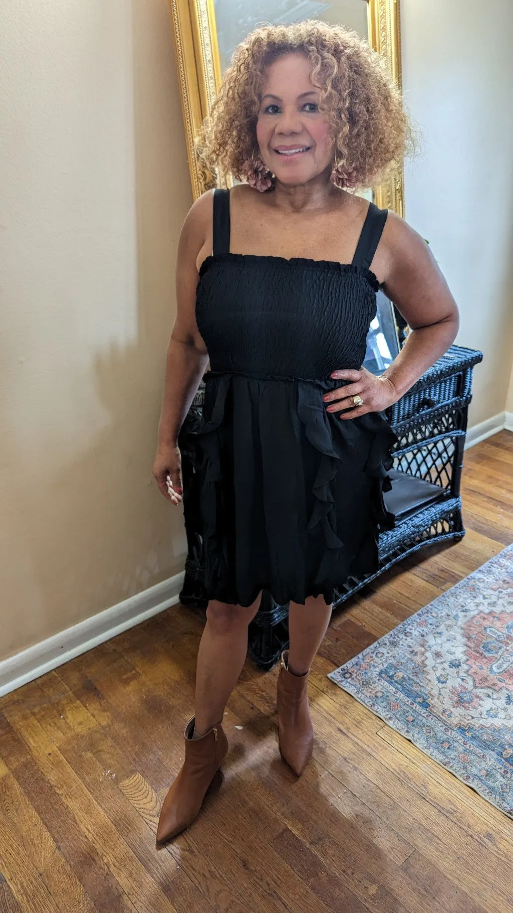 The Elizabeth Smocked Ruffle Skirt Dress
