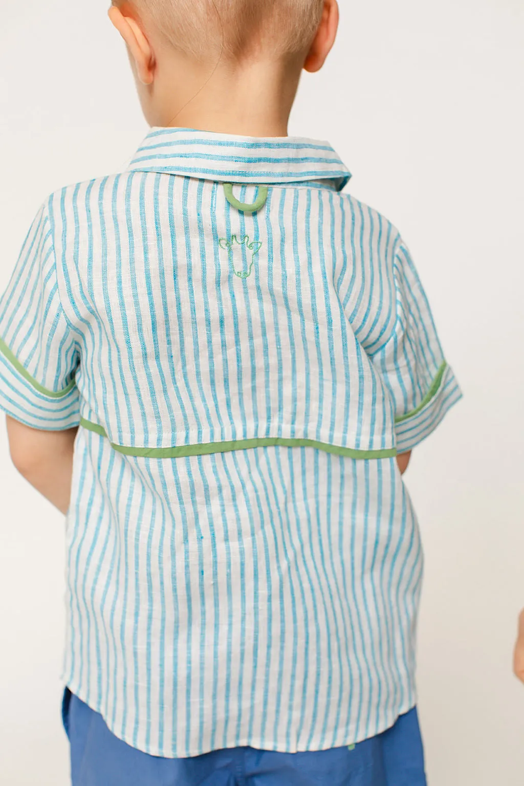 The Sea Shirt - Linen Stripe