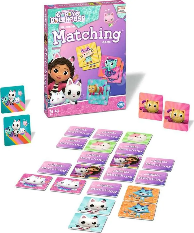 ThinkFun Gabby's Dollhouse Matching Game - Trilingual