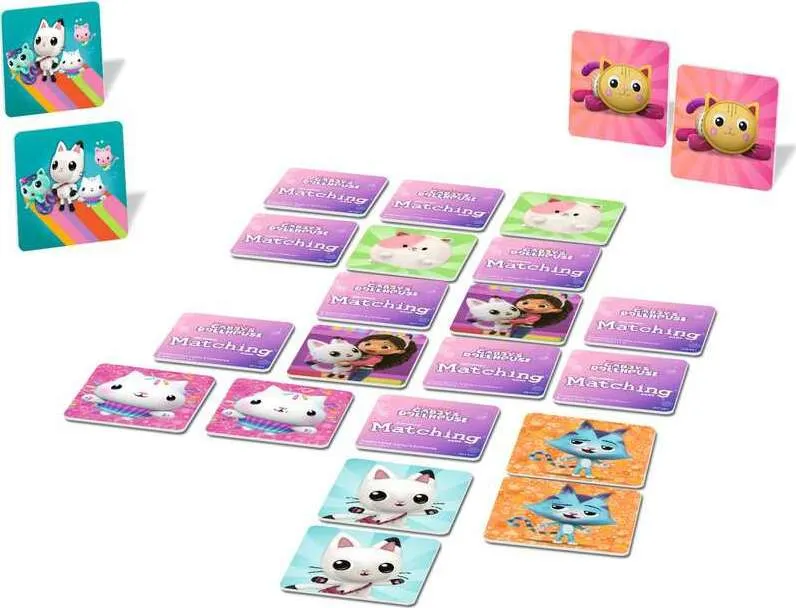 ThinkFun Gabby's Dollhouse Matching Game - Trilingual
