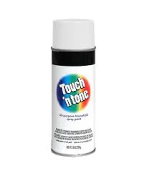 Touch N Tone Flat White Spray Paint 10oz