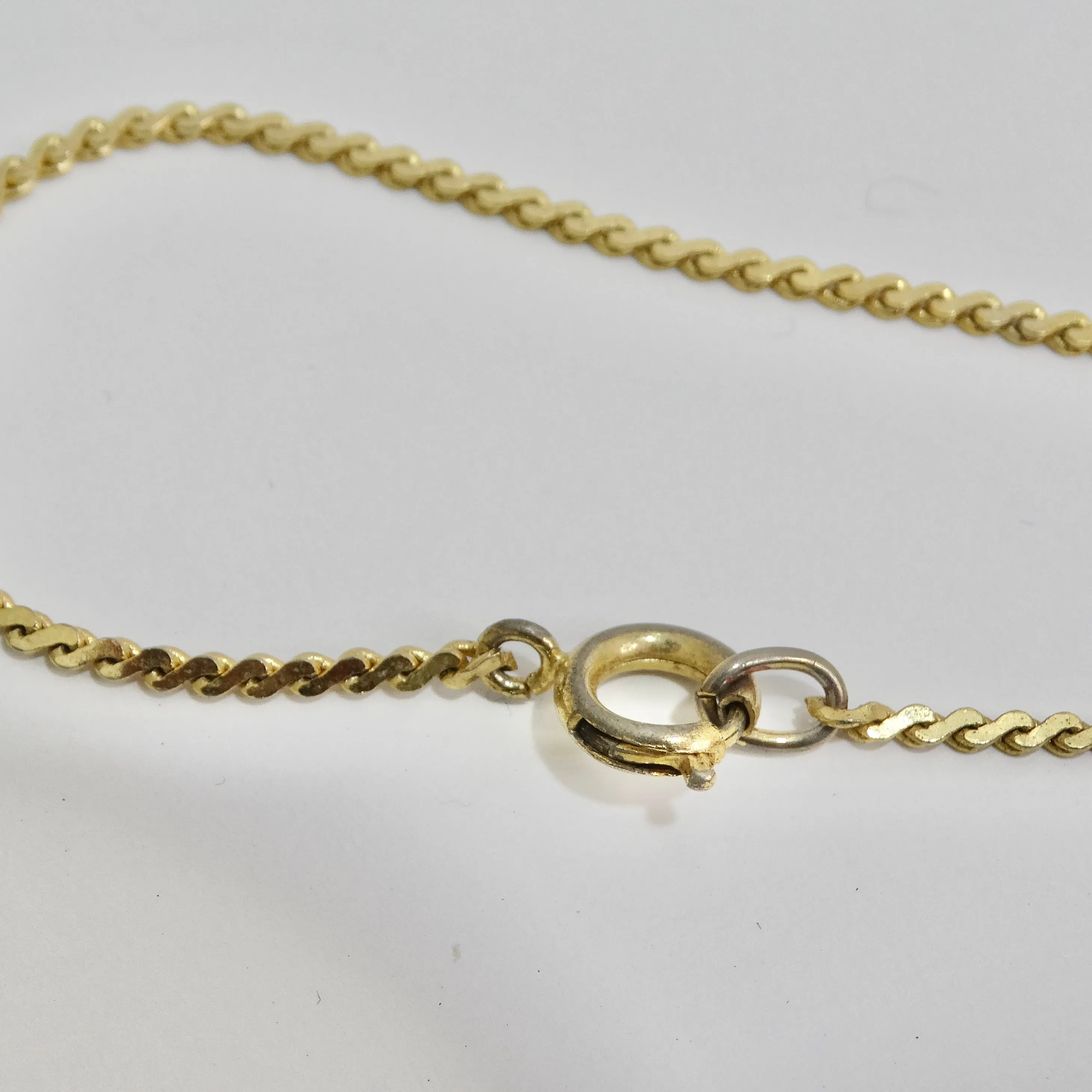 Trifari Gold Tone Star Pendent Necklace