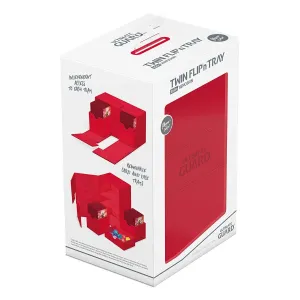 Ultimate Guard Flip n Tray 160  XenoSkin Monocolor Red Deck Box