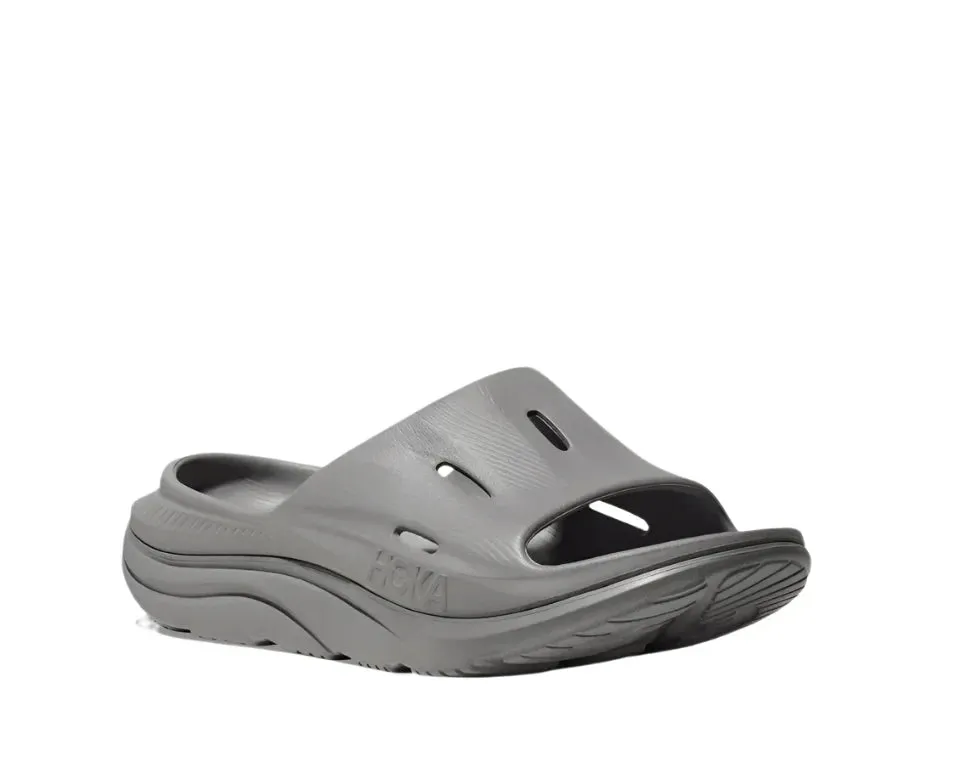 UNISEX HOKA ORA RECOVERY SLIDE 3 | GREY / GREY