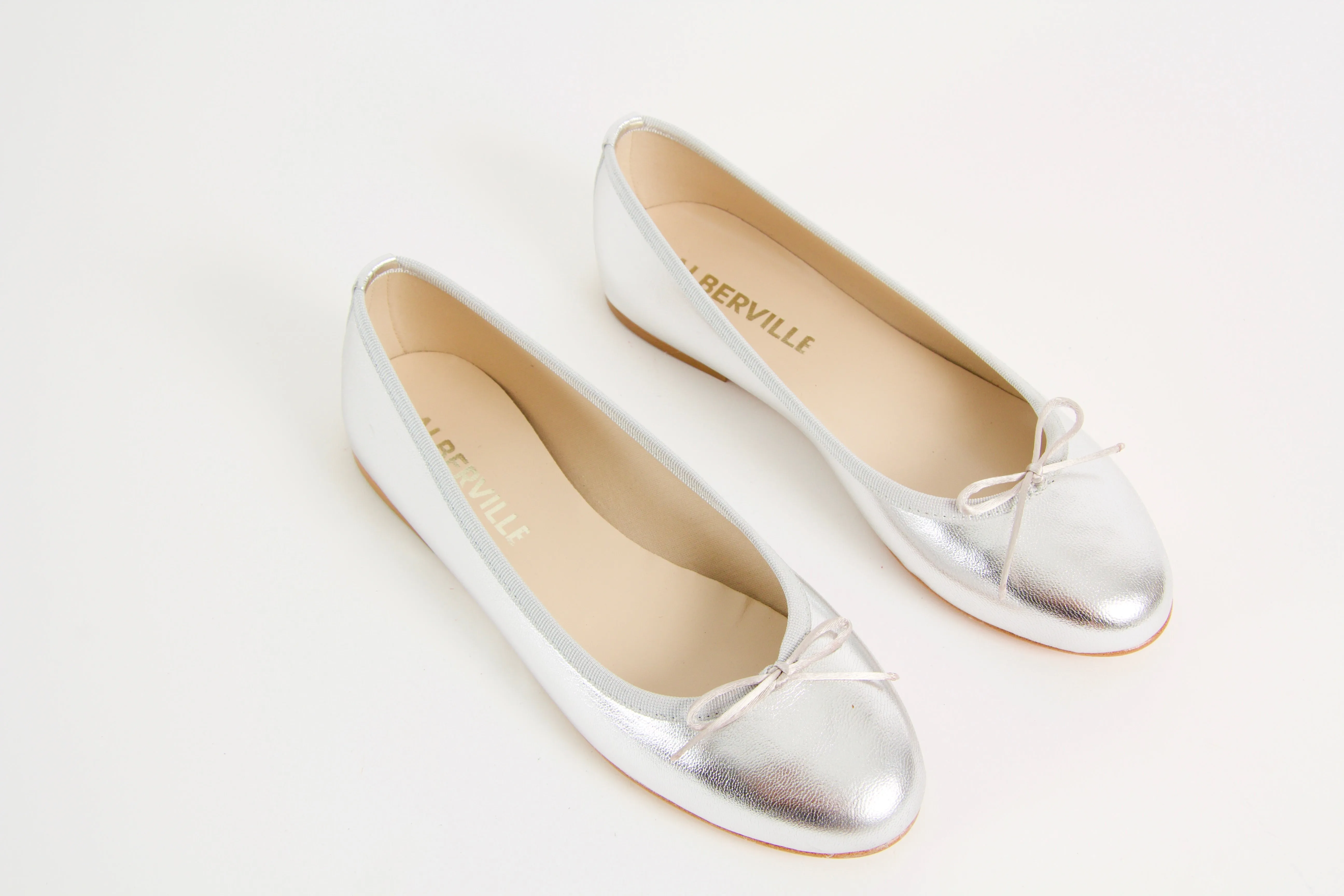 Vanessa Silver Ballerina Shoes