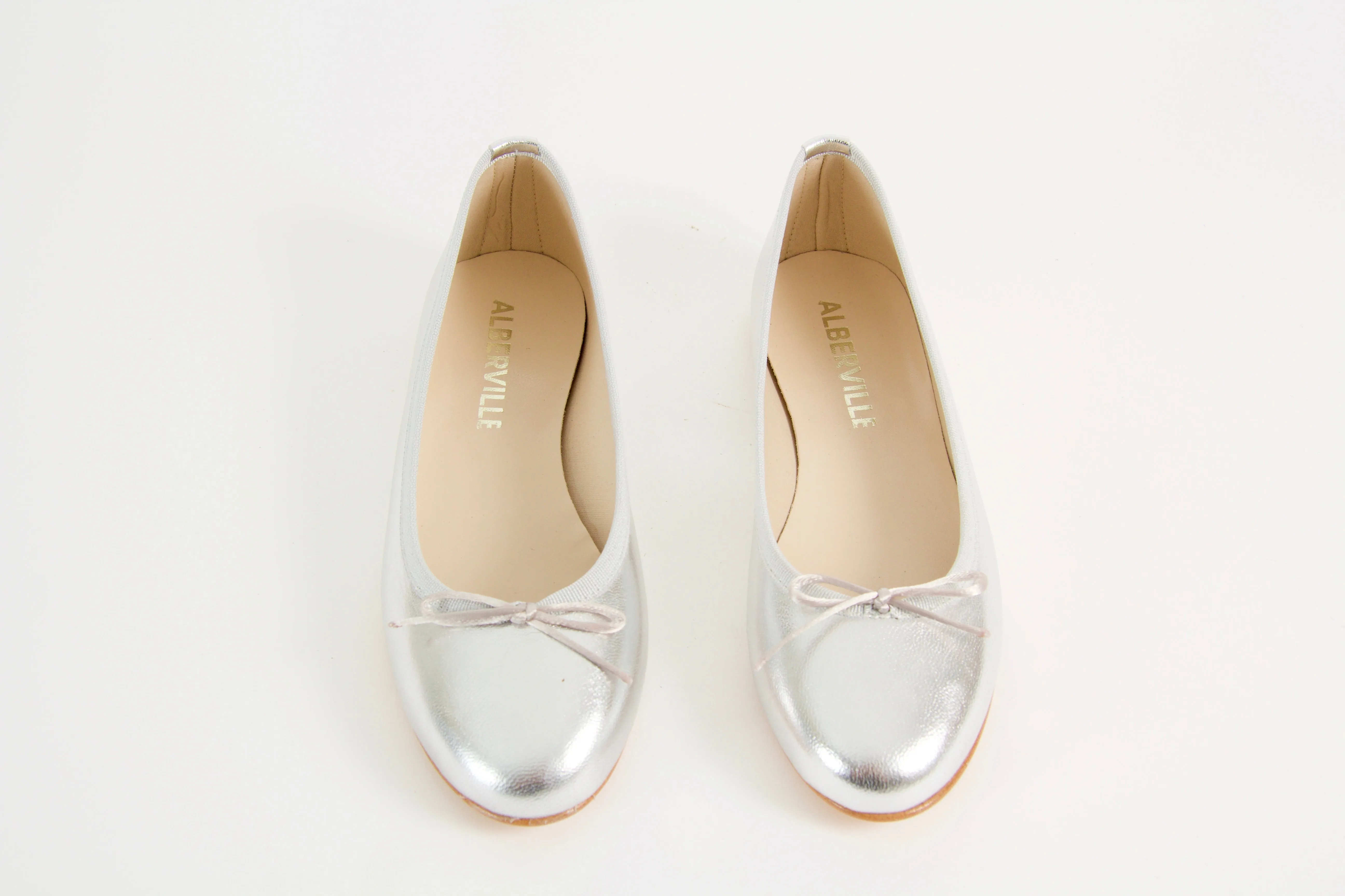 Vanessa Silver Ballerina Shoes