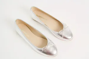 Vanessa Silver Ballerina Shoes