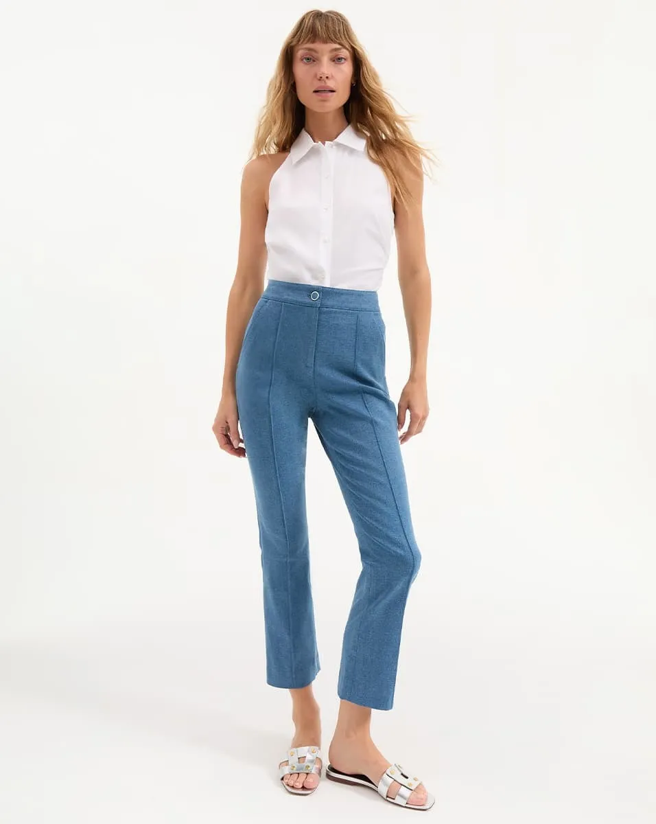 Veronica Beard Kimra Pant in Sea Glare