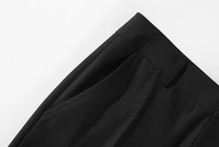 Versatile Straight Drape Suit Pants