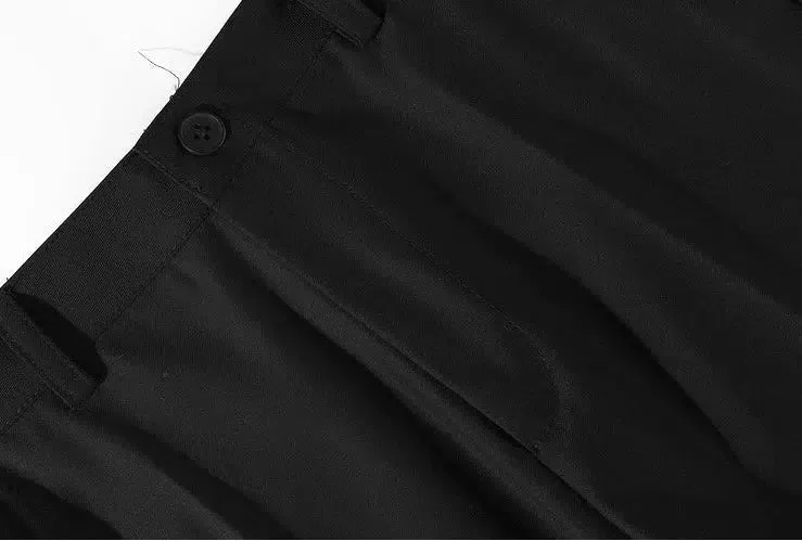 Versatile Straight Drape Suit Pants