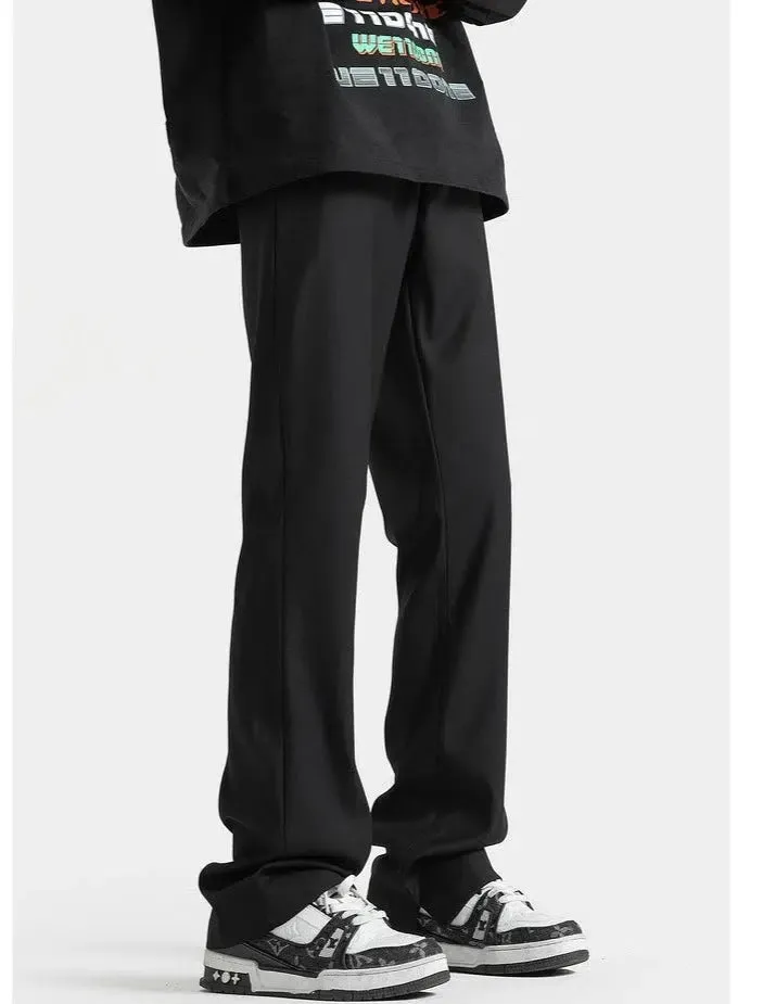 Versatile Straight Drape Suit Pants