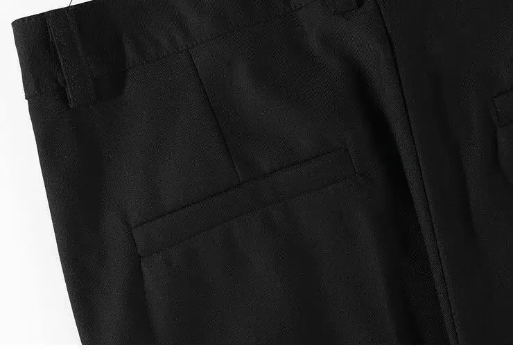 Versatile Straight Drape Suit Pants